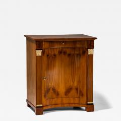 Biedermeier Demi Cabinet with Pilasters Circa 1820 - 4753464