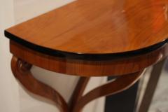 Biedermeier Demi Lune Console Cherry Wood South Germany circa 1830 - 1037806