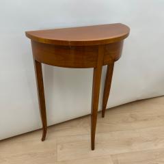 Biedermeier Demi Lune Console Table Cherry Wood South Germany circa 1820 - 4254712