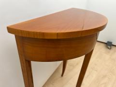 Biedermeier Demi Lune Console Table Cherry Wood South Germany circa 1820 - 4254720