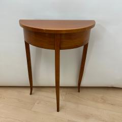 Biedermeier Demi Lune Console Table Cherry Wood South Germany circa 1820 - 4254724