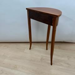 Biedermeier Demi Lune Console Table Cherry Wood South Germany circa 1820 - 4254727