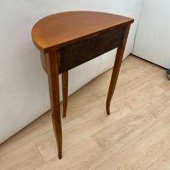 Biedermeier Demi Lune Console Table Cherry Wood South Germany circa 1820 - 4254729