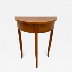 Biedermeier Demi Lune Console Table Cherry Wood South Germany circa 1820 - 4256351