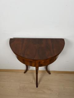 Biedermeier Demi Lune Console Table Walnut Veneer South Germany circa 1825 - 2302598