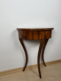 Biedermeier Demi Lune Console Table Walnut Veneer South Germany circa 1825 - 2302600
