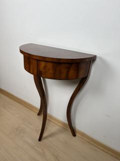 Biedermeier Demi Lune Console Table Walnut Veneer South Germany circa 1825 - 2302603