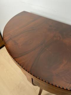 Biedermeier Demi Lune Console Table Walnut Veneer South Germany circa 1825 - 2302606