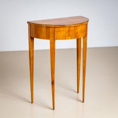 Biedermeier Demi Lune Console Table in Cherry Germany - 4435495