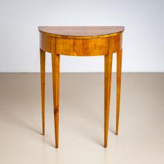Biedermeier Demi Lune Console Table in Cherry Germany - 4435497