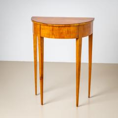 Biedermeier Demi Lune Console Table in Cherry Germany - 4435501
