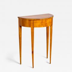 Biedermeier Demi Lune Console Table in Cherry Germany - 4435645