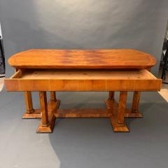 Biedermeier Desk Cherry Veneer Six Columns Austria circa 1830 - 4686180