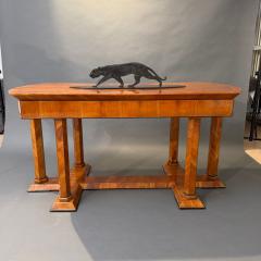 Biedermeier Desk Cherry Veneer Six Columns Austria circa 1830 - 4686182