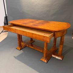 Biedermeier Desk Cherry Veneer Six Columns Austria circa 1830 - 4686184