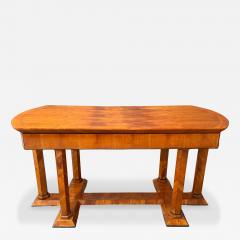 Biedermeier Desk Cherry Veneer Six Columns Austria circa 1830 - 4688583