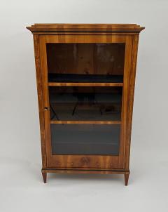 Biedermeier Display Cabinet Cherry Veneer Ash Burl Austria circa 1820 - 3698331