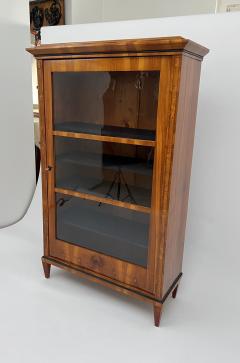 Biedermeier Display Cabinet Cherry Veneer Ash Burl Austria circa 1820 - 3698332