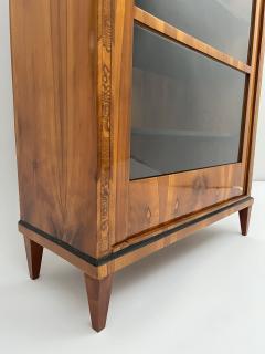 Biedermeier Display Cabinet Cherry Veneer Ash Burl Austria circa 1820 - 3698337