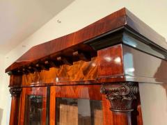 Biedermeier Display Cabinet Vitrine Mahogany French Polish Germany 19th c  - 1539186
