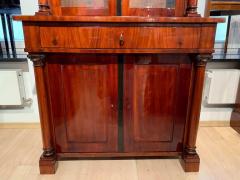 Biedermeier Display Cabinet Vitrine Mahogany French Polish Germany 19th c  - 1539196
