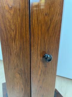 Biedermeier Drum Cabinet Walnut Veneer Marble France circa 1830 - 4194733