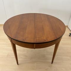 Biedermeier Expandable Table Cherry Veneer Ebony France circa 1900 - 4101635