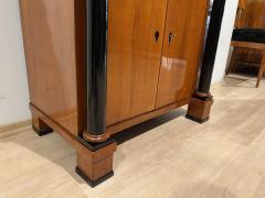 Biedermeier Half Cabinet Cherry Veneer Full Columns South Germany circa 1820 - 2954765