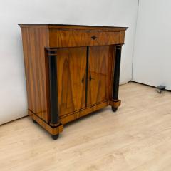 Biedermeier Half Cabinet Walnut Veneer Ebonized South Germany circa 1825 - 4240564