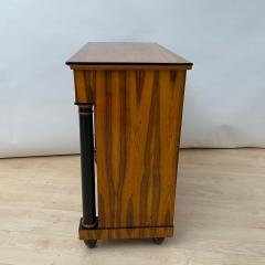 Biedermeier Half Cabinet Walnut Veneer Ebonized South Germany circa 1825 - 4240566