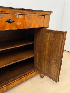Biedermeier Half Cabinet Walnut Veneer Ebonized South Germany circa 1825 - 4240568