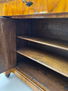Biedermeier Half Cabinet Walnut Veneer Ebonized South Germany circa 1825 - 4240569