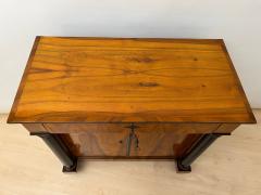 Biedermeier Half Cabinet Walnut Veneer Ebonized South Germany circa 1825 - 4240570