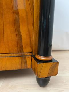 Biedermeier Half Cabinet Walnut Veneer Ebonized South Germany circa 1825 - 4240573