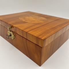 Biedermeier Jewelry Box Cherry Wood Ash Brass Southern Germany circa 1820 - 3913640