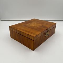 Biedermeier Jewelry Box Cherry Wood Ash Brass Southern Germany circa 1820 - 3913644