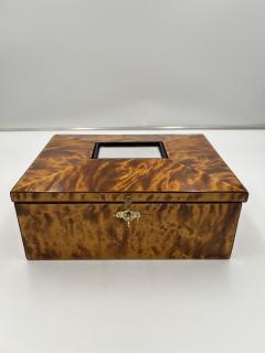Biedermeier Jewelry Box Flamed Birch Maple Ebony Austria circa 1820 - 3424850