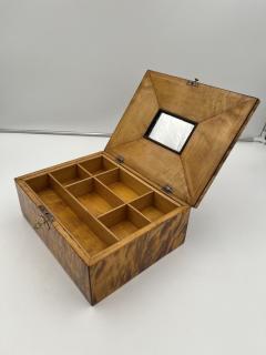 Biedermeier Jewelry Box Flamed Birch Maple Ebony Austria circa 1820 - 3424854