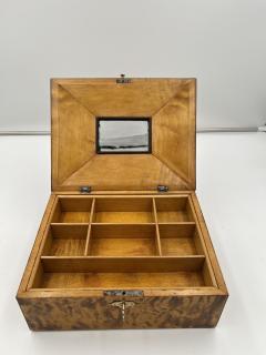 Biedermeier Jewelry Box Flamed Birch Maple Ebony Austria circa 1820 - 3424855