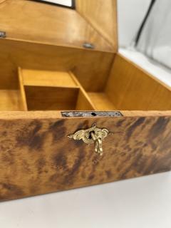 Biedermeier Jewelry Box Flamed Birch Maple Ebony Austria circa 1820 - 3424857