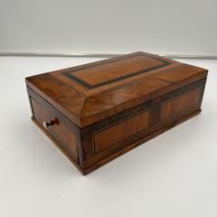 Biedermeier Jewelry Box Walnut Ebony Maple South Germany circa 1830 - 3898610