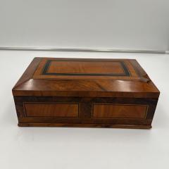 Biedermeier Jewelry Box Walnut Ebony Maple South Germany circa 1830 - 3898611