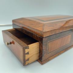 Biedermeier Jewelry Box Walnut Ebony Maple South Germany circa 1830 - 3898619