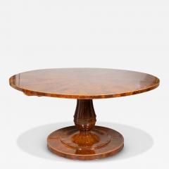 Biedermeier Mahogany And Satinwood Center Table - 4305938