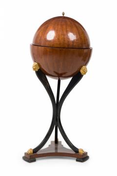 Biedermeier Mahogany Ebonized and Parcel Gilt Globe Form Work Desk - 4169939