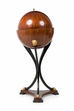 Biedermeier Mahogany Ebonized and Parcel Gilt Globe Form Work Desk - 4169942