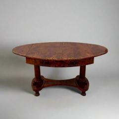 Biedermeier Period Oval Library Table desk Germany circa 1820 - 4450397