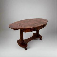 Biedermeier Period Oval Library Table desk Germany circa 1820 - 4450398