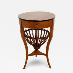 Biedermeier Round Work Table 19th century - 2490149