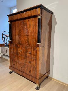 Biedermeier Secretaire Walnut Maple Paw Feet Austria circa 1820 - 3848313